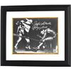Image 1 : Jake Lamotta Signed B&W Boxing 16X20 Photo Custom Framed Raging Bull (Vs Sugar Ray Robinson Through 