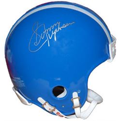 Sonny Jurgensen Signed Duke Blue Devils Throwback Mini Helmet