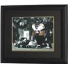 Image 1 : Ray Lewis Signed Baltimore Ravens 16X20 Photo Custom Framed (Spotlight Over Ben Roethlisberger)
