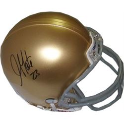Golden Tate Signed Notre Dame Fighting Irish Replica Mini Helmet
