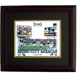 Music City Miracle Unsigned Tennessee Titans 8X10 Photo Custom Framed