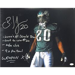 Brian Dawkins Signed Philadelphia Eagles 16X20 Photo 5 Stat- All Decade, Last #20, 20/20, 9X PB & We