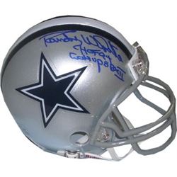 Randy White Signed Dallas Cowboys Replica Mini Helmet Dual HOF 94 & CO MVP SB XII