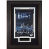 Image 1 : Dominic Monaghan Signed Lost 20X28 Masterprint TV Poster Leather Framed W/ 8 Sigs (Entertainment/Pho
