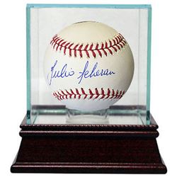 Julio Teheran Signed Official Major League Baseball W/ Glass Case (Atlanta Braves)