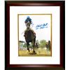 Image 1 : Stewart Elliott Signed 2004 Preakness Horse Racing 8X10 Photo Custom Framed Go Smarty Go