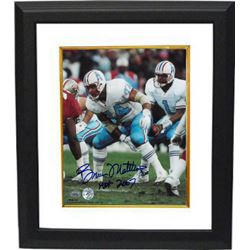 Bruce Matthews Signed Houston Oilers 8X10 Photo Custom Framed HOF 2007- Matthews Hologram