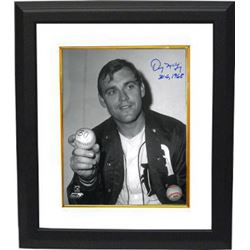 Denny Mclain Signed Detroit Tigers 8X10 Vintage B&W Photo Custom Framed 31-6, 1968