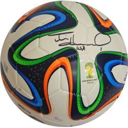 Tim Howard Signed Adidas Brazuca  2014 Brazil FIFA World Cup Logo Soccer Ball USA (Official Size 5)-