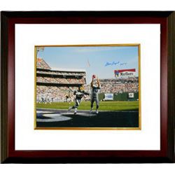 Steve Largent Signed Seattle Seahawks 8X10 Photo Custom Framed HOF 95