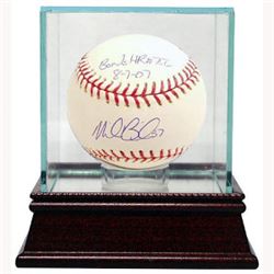Mike Bacsik Signed MLB Baseball Bonds HR #756 8-7-07 W/ Glass Case