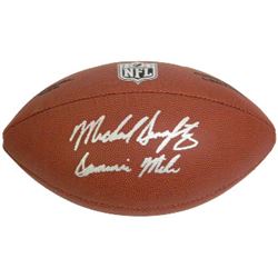 Mike Singletary Signed Wilson NFL Super Grip Full Size Rep Football Samurai Mike (Chicago Bears)