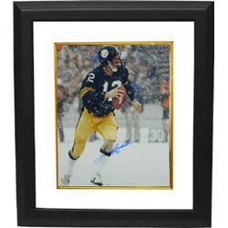 Terry Bradshaw Signed Pittsburgh Steelers 16X20 Photo Custom Framed In The Snow