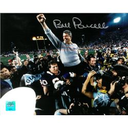 Bill Parcells Signed New York Giants 8X10 Photo (SB XXV Carry Off)