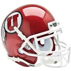 Utah Utes Schutt Red Authentic Mini Helmet