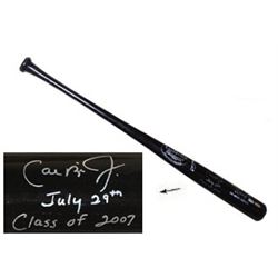 Cal Ripken, Jr. Signed Black Engraved Louisville Slugger P72 Model Bat July 29Th Class Of 2007- MLB 