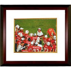 Tom Osborne Signed Nebraska Cornhuskers 16X20 Photo Custom Framed Gatorade (3X National Champ-Black 