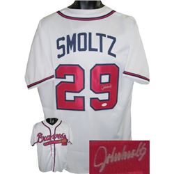 John Smoltz Signed Atlanta Braves White Prostyle Jersey- JSA Hologram