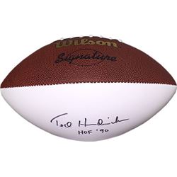 Ted Hendricks Signed Wilson Signature Football HOF 90 (Raiders)