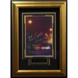 Sandra Bullock Signed Crash 22X30 Masterprint Poster Custom Gold Framed 7 Sigs (Movie/Entertainment/