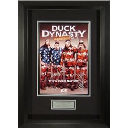 Phil Robertson Signed Duck Dynasty (Season 4) 22X30 Masterprint Poster Custom Framed 4 Sigs (Movie/E