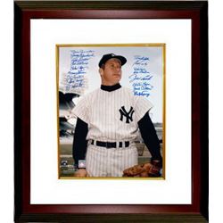 Tony Kubek Signed New York Yankees Color 16X20 Photo Custom Framed Mickey Mantle Teammates W/ 17 Sig