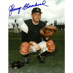 Johnny Blanchard Signed New York Yankees 8X10 Photo (Catching-1 Line Sig-Deceased)