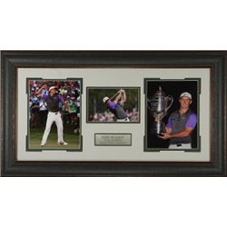 Rory Mcilroy Unsigned 17X35 3 Photo Leather Framed 2014 PGA @ Valhalla
