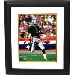 Ray Guy Signed Oakland Raiders 8X10 Photo Custom Framed (HOF 2014)