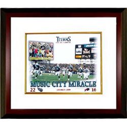 Music City Miracle Unsigned Tennessee Titans 8X10 Photo Custom Framed