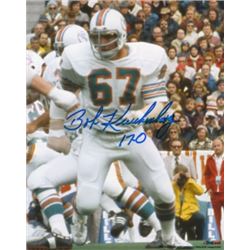 Bob Kuechenberg Signed Miami Dolphins 8X10 Photo 17-0