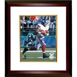 Brandon Jacobs Signed New York Giants 8X10 Photo Custom Framed- PSA Hologram