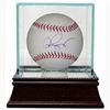 Image 1 : Alex Rodriguez Signed MLB Baseball- MVP Holo W/ Glass Case