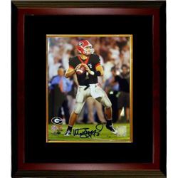 Matthew Stafford Signed Georgia Bulldogs 8X10 Photo Custom Framed- Stafford Hologram