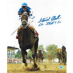 Stewart Elliott Signed 2004 Preakness Horse Racing 8X10 Photo Go Smarty Go