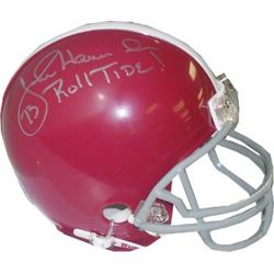 John Hannah Signed Alabama Crimson Tide TB Replica Mini Helmet Roll Tide