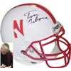 Image 1 : Tom Osborne Signed Nebraska Cornhuskers Authentic Schutt Mini Helmet