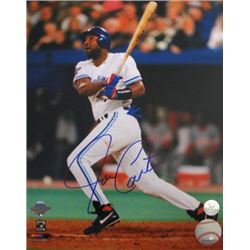 Joe Carter Signed Toronto Blue Jays 8X10 Photo (1993 World Series Swinging)