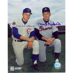 Joe Niekro Signed Chicago Cubs 8X10 Photo W/ Phil Niekro