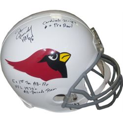 Dan Dierdorf Signed St. Louis Cardinals Full Size Replica TB Helmet 5 Stat HOF 96/71-83/6X Pro Bowl/