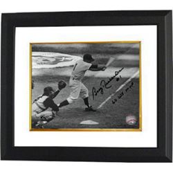 Bobby Richardson Signed New York Yankees B&W 8X10 Photo Custom Framed #1 60 WS MVP (Batting)