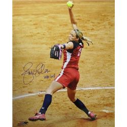 Jennie Finch Signed Olympic Team USA 16X20 Photo USA GOLD