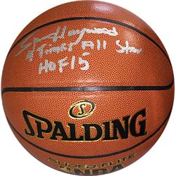 Spencer Haywood Signed NBA Indoor/Outdoor Spalding Basketball Dual 4 Times All Star/HOF 15 (Superson