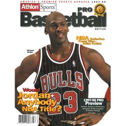 Michael Jordan Unsigned 1997-98 Chicago Bulls Preseason Basketball Magazine- 30Th Anniversary