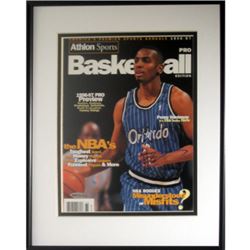 Anfernee Hardaway Signed Orlando Magic Athlon Cover Framed LTD- UDA Hologram