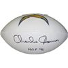 Image 1 : Charlie Joiner Signed San Diego Chargers Logo Football HOF 96