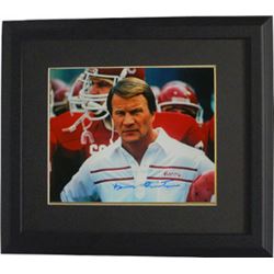 Barry Switzer Signed Oklahoma Sooners 16X20 Color Photo Custom Framed (Close Up)