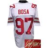 Joey Bosa Signed Ohio State Buckeyes White Custom Jersey XL- JSA Hologram