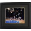 Image 1 : Christian Laettner Signed Duke Blue Devils Horizontal Metallic 8X10 Photo Custom Framed '92 Shot Vs 