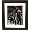 Image 1 : Larry Fitzgerald Signed Arizona Cardinals 8X10 Photo Custom Framed #11 BCA (Breast Cancer Awareness)
